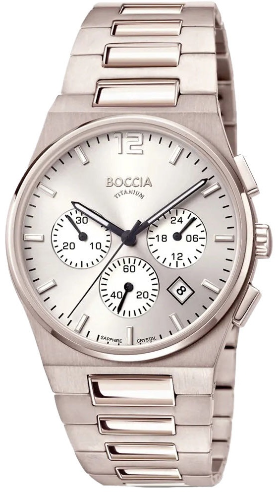 Кварцевые Boccia Titanium 37411-01Tick титан