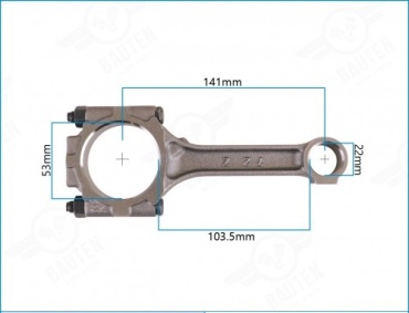 Okay Motor шатун MD 096044 TAIWAN. 6G72, 6G73; 24V