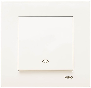 Выключатель клавишный VIKO 363-36085, бежевый