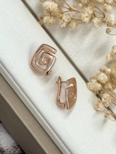 Серьги Gvlkina медицинская сталь, фианит