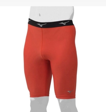 Тайтсы Mizuno красный