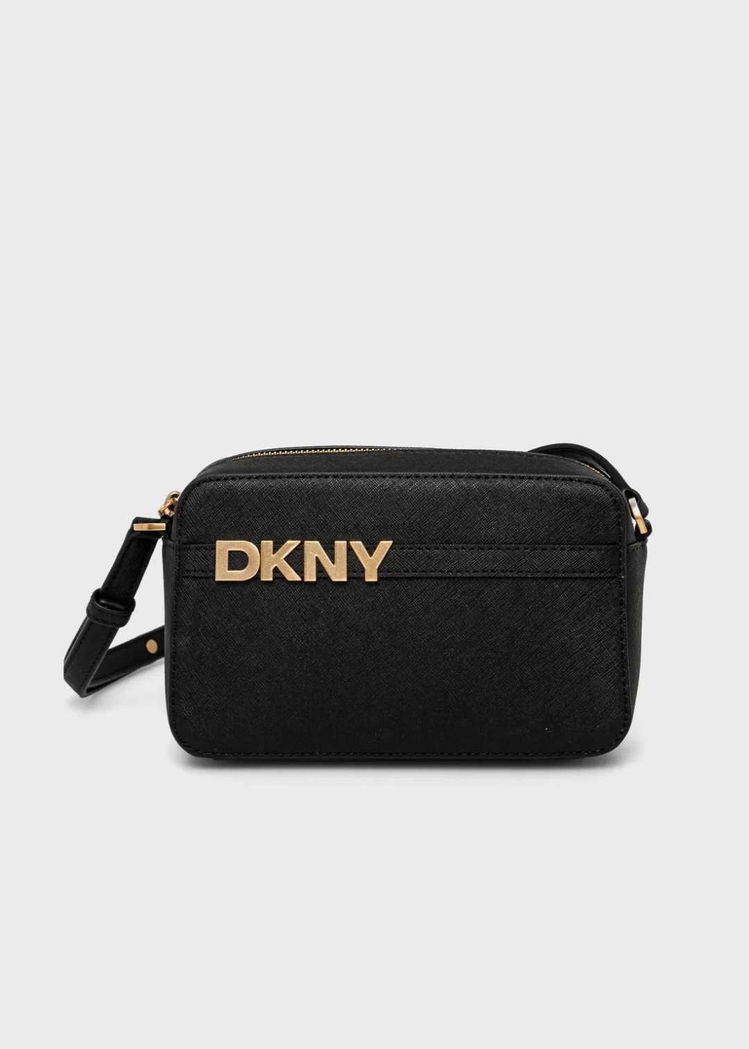 Сумка кросс-боди DKNY натуральная кожа черный