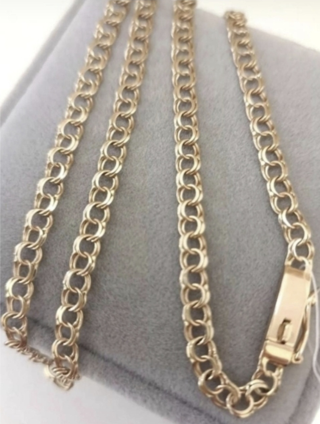 BRILLER 0987895552BBRR длина 55 см, вес 9.3 г золото, плетение бисмарк