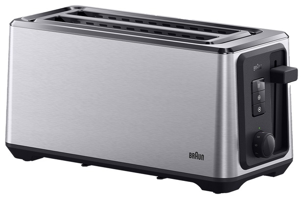 Тостер Braun HT5220BK серебристый
