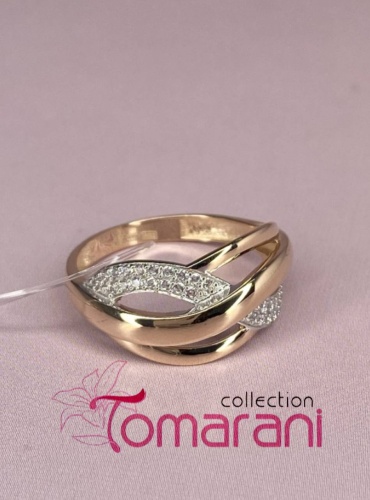 Tomarani collection BNB_ЗР_Бесконечность_059 размер 18.5 вес 1.97 г золото, фианит