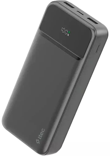 Внешний аккумулятор TTEC ReCharger LCD 20000 mAh PD 20W (2BB268S) 20000 мАч 20 Вт черный