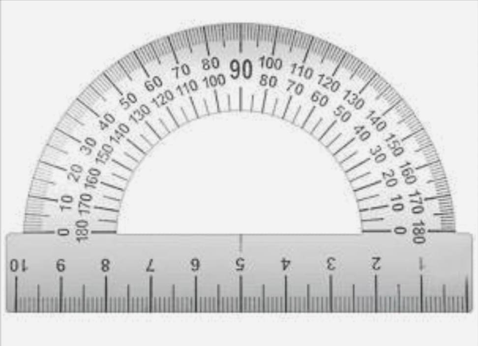 Транспортир Пчелка ТС-10, металл, серый