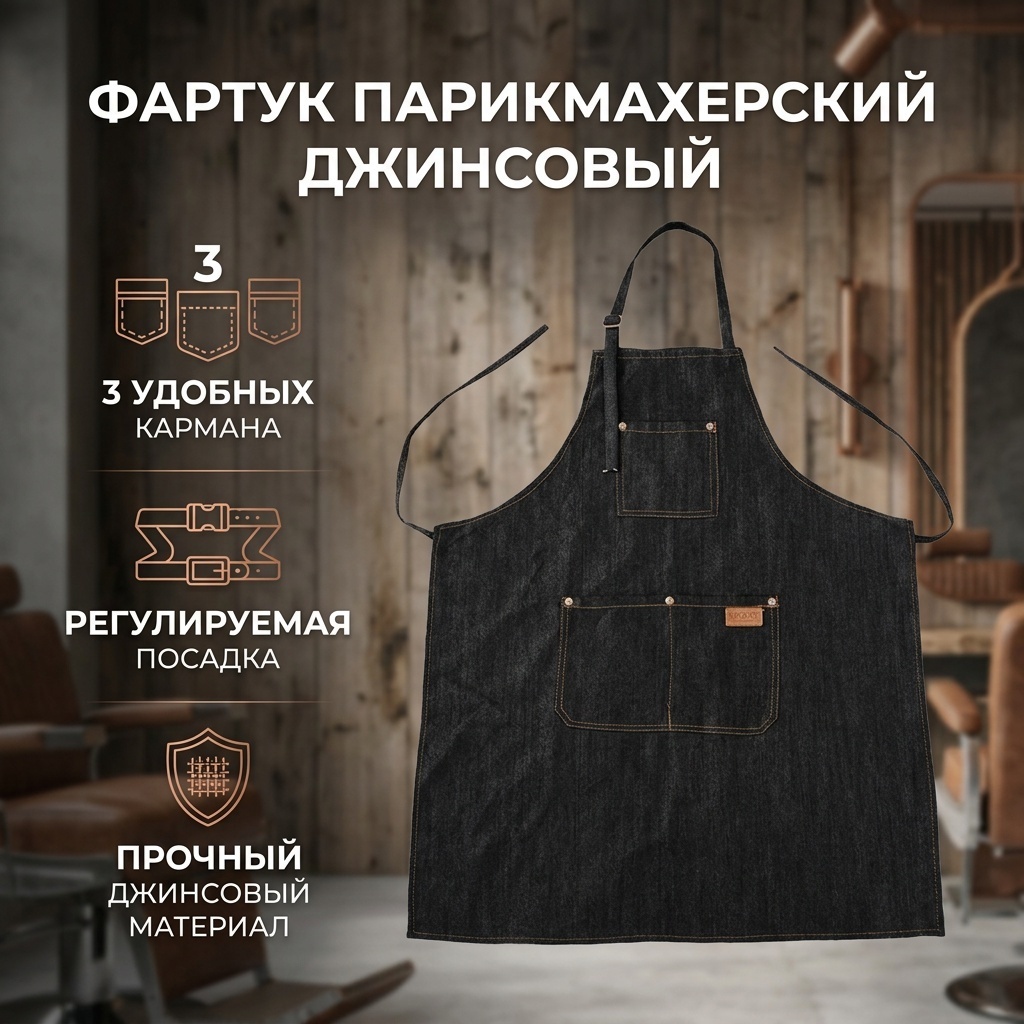 Фартук черный