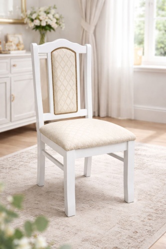 Стул Bravo mebel Депутат, 103x42x50 см, белый, бежевый 1 шт.