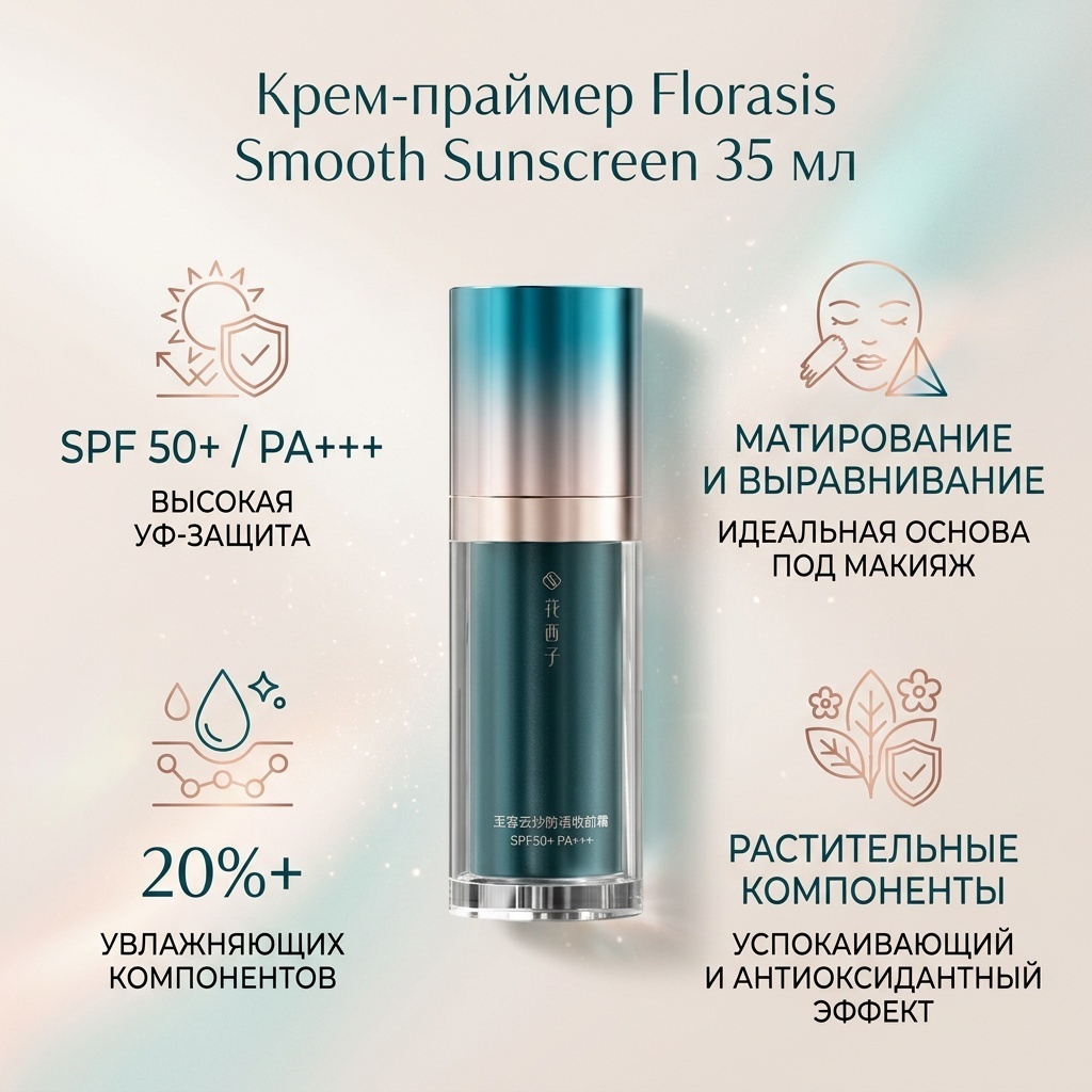 Florasis крем Smooth Sunscreen Makeup Primer для лица 35 г