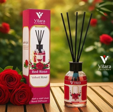 Диффузор с палочками Vilara perfumes Красная роза 55 мл