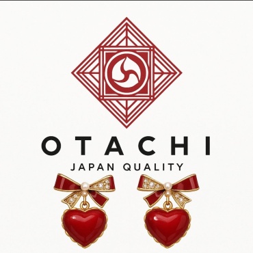 Серьги OTACHI бижутерный сплав, стразы