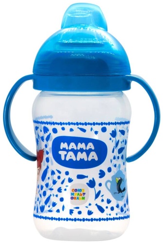 Поильник-непроливайка МАМА ТАМА, , синий