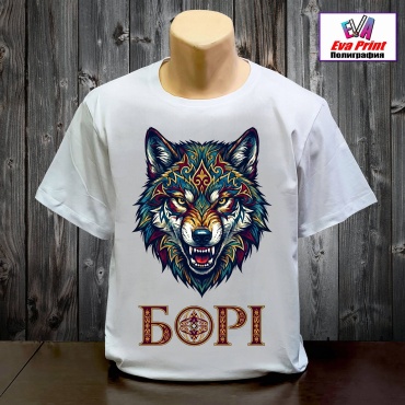 Футболка Eva Print БӨРІ белый