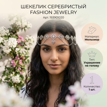 Fashion Jewelry шекелик украшение 1 шт, серебристый