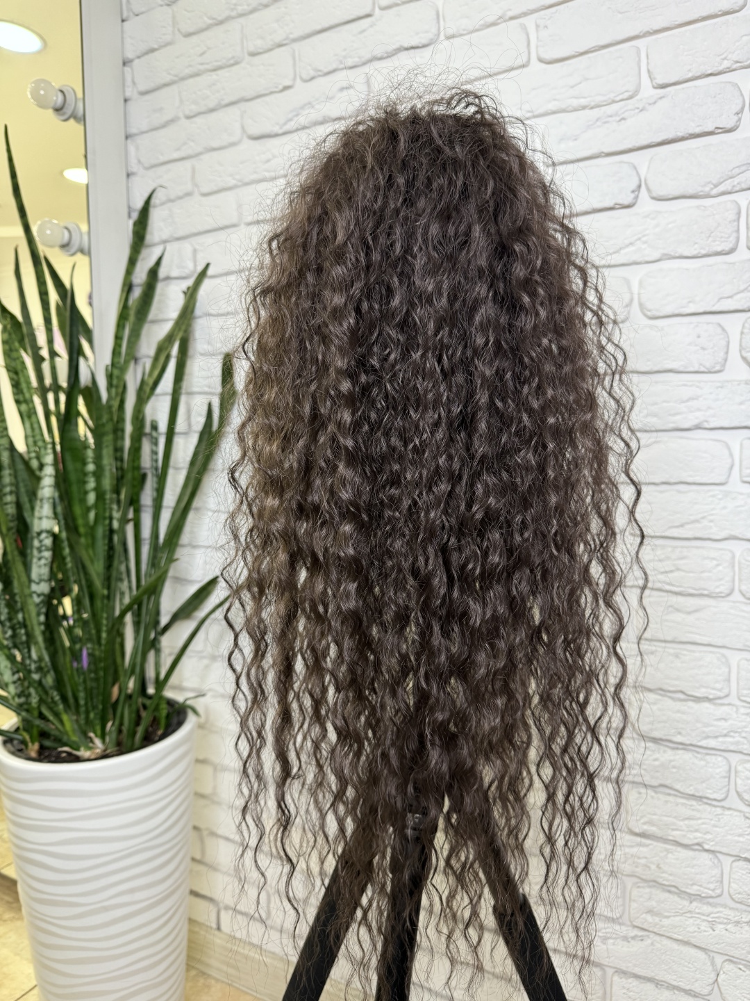 ZUKINA BRAIDS хвост на крабе каштан женский