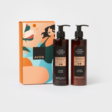 Avon Senses Essence Герань и апельсин набор для кожи рук унисекс