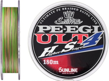 Леска Sunline плетеный шнур Sunline PE-EGI ULT HS4 0.148 мм мультиколор
