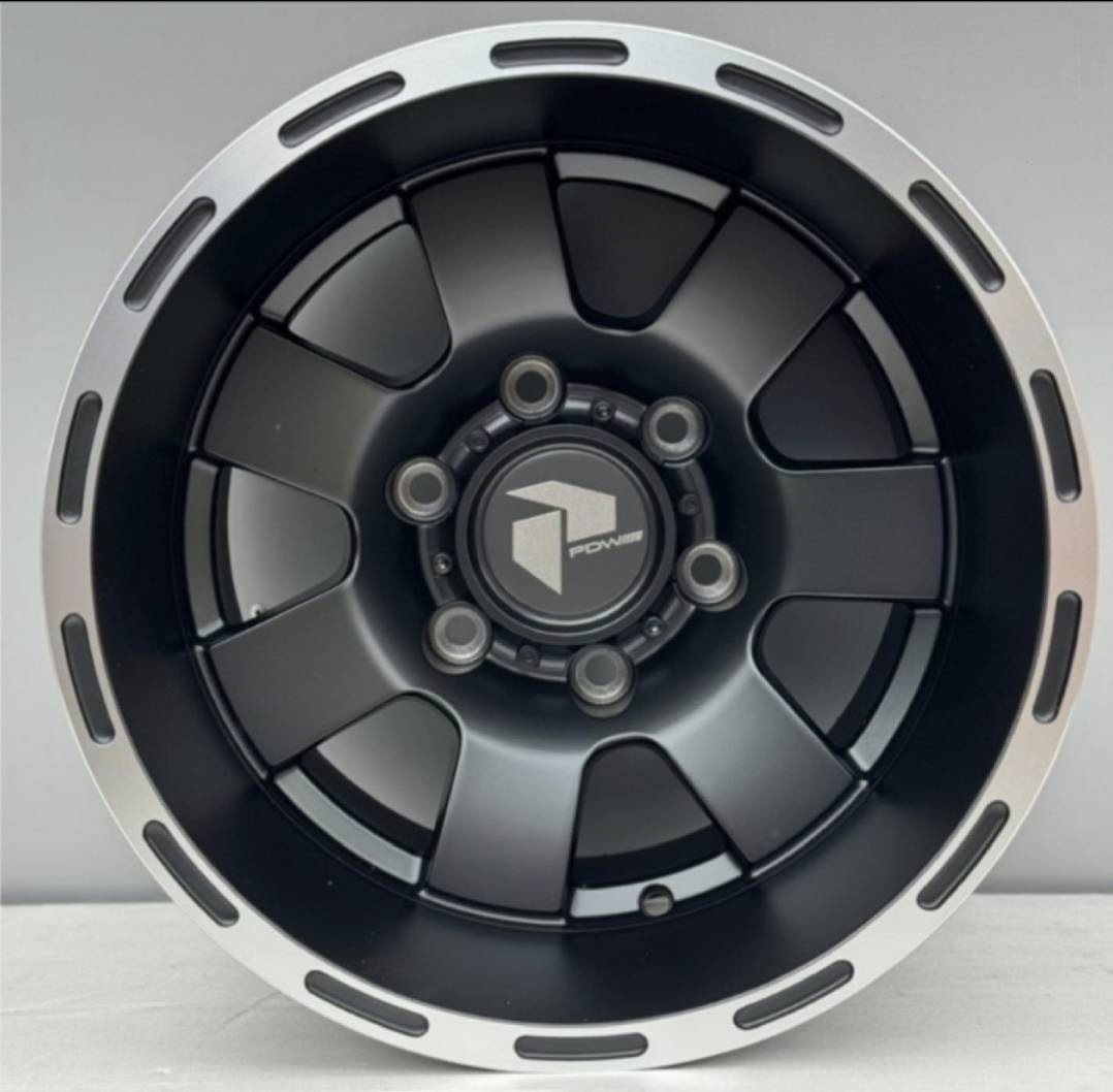 PDW 918 10x15/6x139.7 D110.1 ET-44 4 диска черный, серебристый