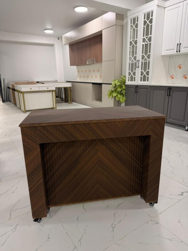 Стол консоль-трансформер ModiHome 8917, 300х100x75 см, МДФ, темно-коричневый