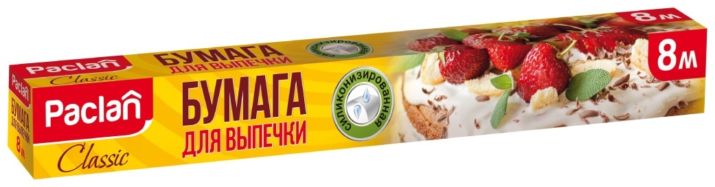 Paclan бумага для выпечки 8 м