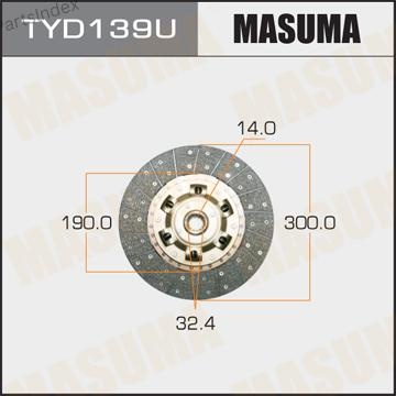 Masuma Диск Сцепления TYD139U