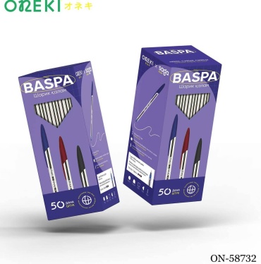 Ручка шариковая Oneki ON- 58732 50 шт, 0.7 мм, цвет чернил синий