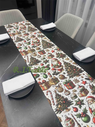 Дорожка на стол R.I.Textile 200x40 см, полиэстер, хлопок, дак, 1 шт