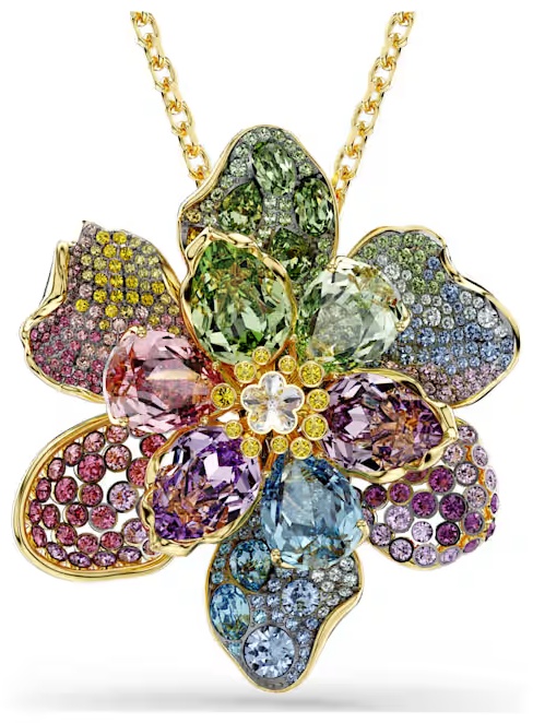 Swarovski длина 75 см бижутерный сплав, кристаллы Swarovski