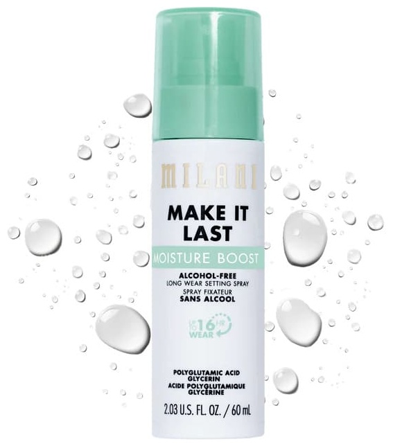 Milani Cosmetics Увлажняющий спрей для фиксации макияжа/Moisture Boost Alcohol-Free Setting Spray фиксатор макияжа для лица 60 мл
