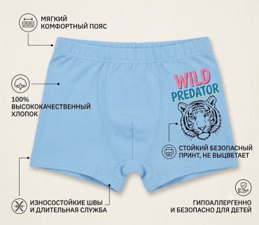 Боксеры Baykar голубой