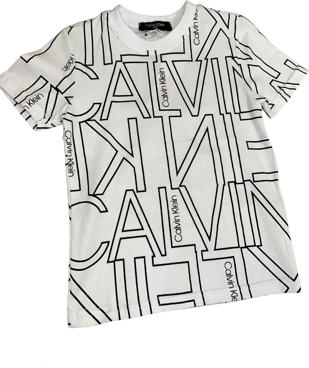 Футболка Логотип Бренда Calvin Klein белый