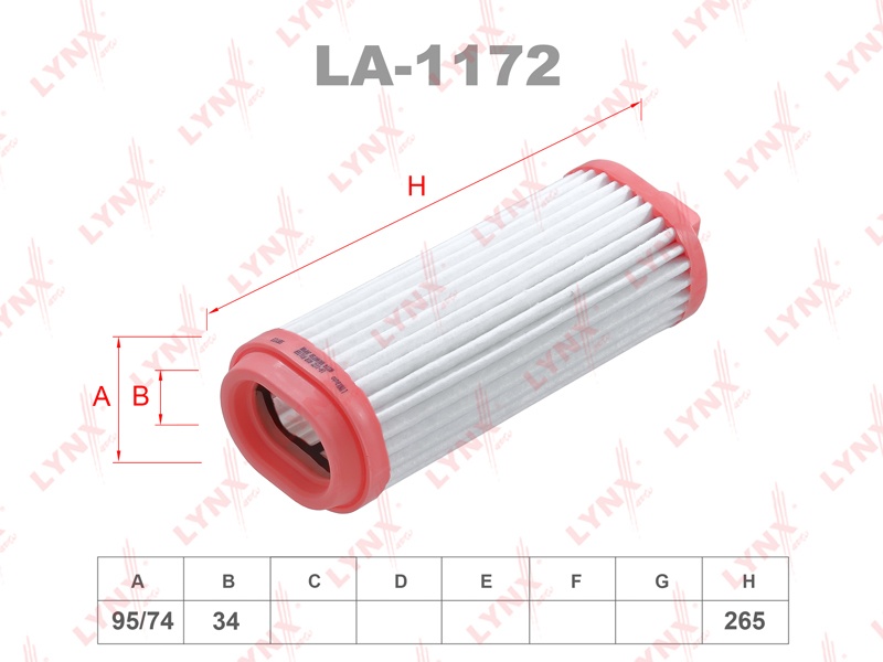 LYNXauto воздушный фильтр LA1172