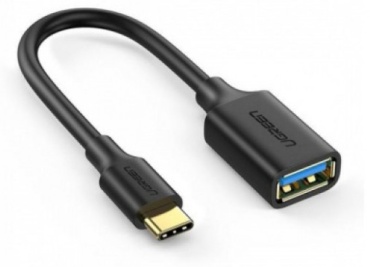 Кабель Ugreen USB TypeC (M), USB Type-A (F), 0.15 м, черный