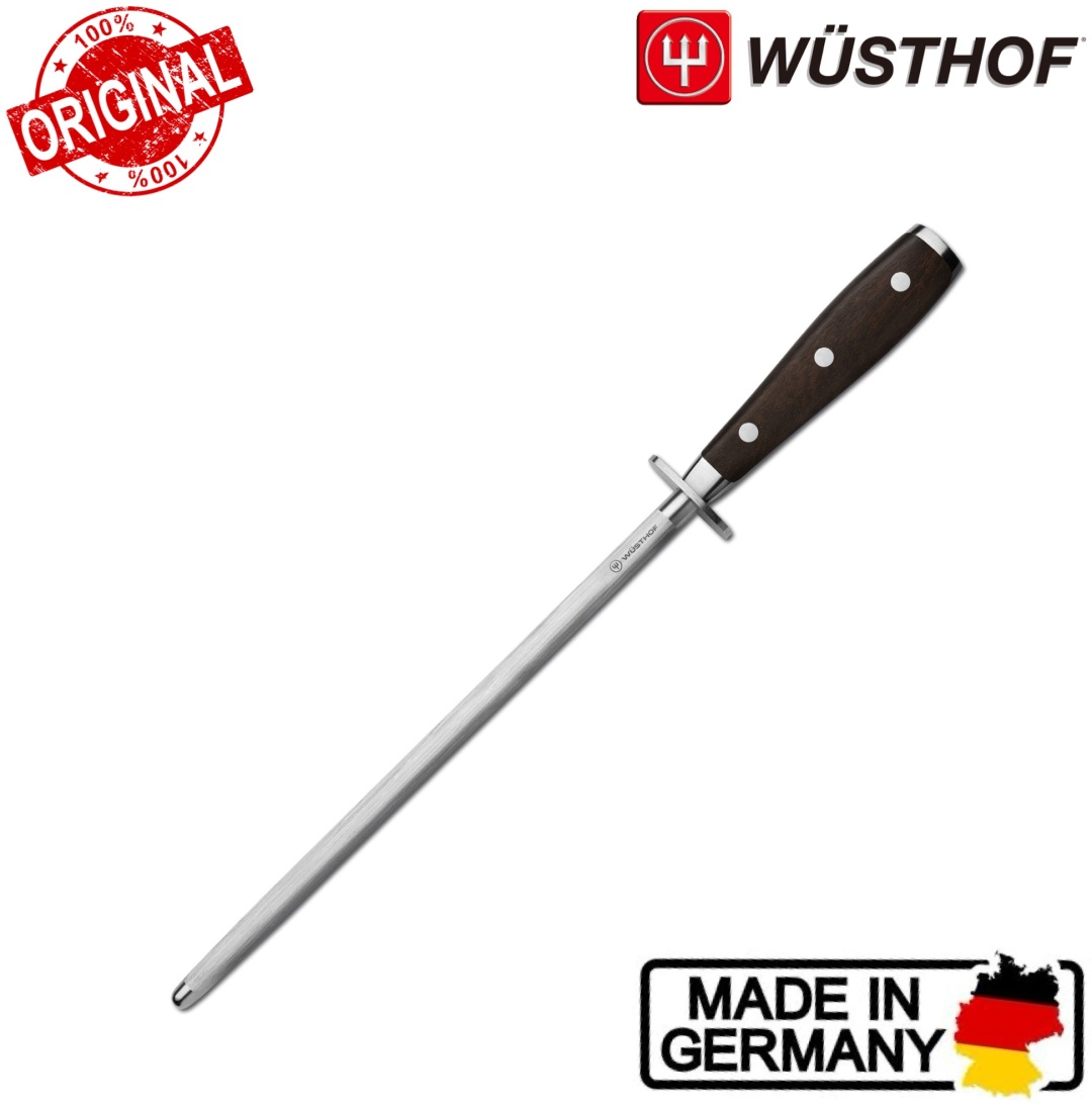 WUSTHOF мусат для заточки Ikon Blackwood 26 см, сталь