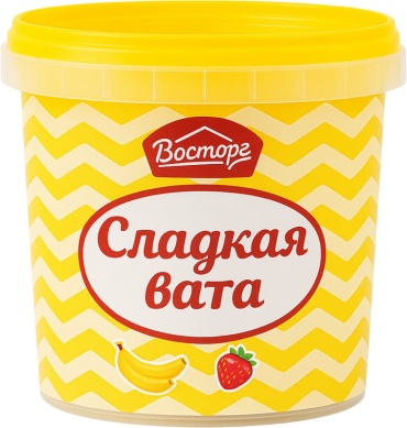 Восторг сахарная вата Банан-клубника 50 г