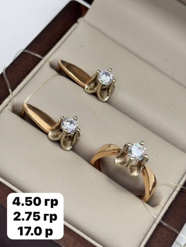 DARI GOLD 45678 вес 7.25 г золото, фианит