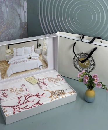Комплект Bella Home - 2-спальный хлопок, сатин, 2 наволочки: 50x70 см
