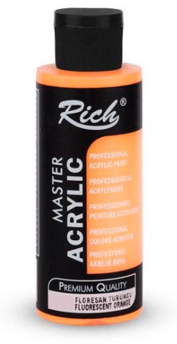 Акриловые Rich 120793 Rich master acrylic 120 ml 793 fluorescent orange 1 шт 120 мл