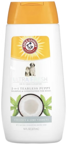 Arm & Hammer, Шампунь и кондиционер для собак 2 в 1, кокос, лайм и вербена, 473 мл