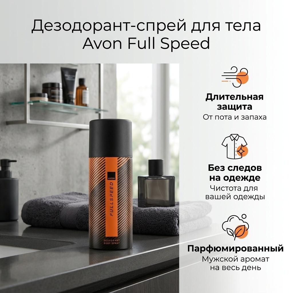 Avon Full Speed дезодорант для мужчин 150 мл