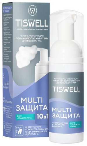 TISWELL Multi защита ополаскиватель мятный 50 мл