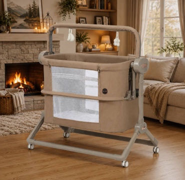 Манеж-кровать Kidilo Soprano D688, для детей от 0 до 3-х лет поперечный маятниковый механизм