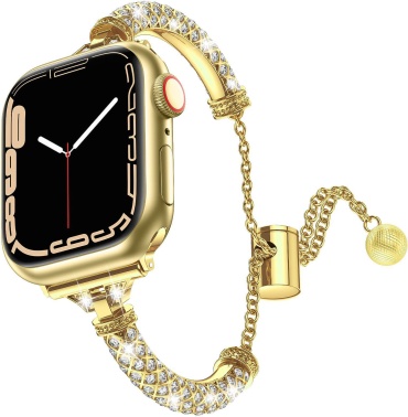 Ремешок BOGEMA для Apple Watch Series 4, Watch Series 5, Watch Series 6, Watch Series 7, Watch Series 8, Watch SE, Watch SE 2nd Gen, Watch SE 3, Watch Series 9 золотистый