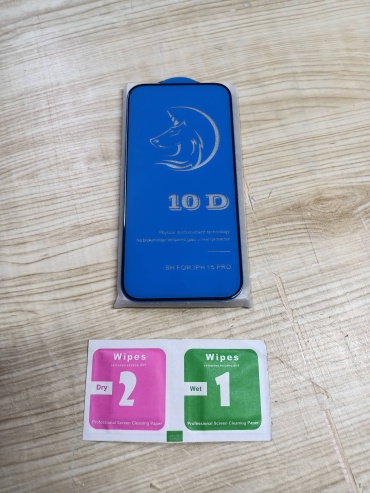 Стекло AKC для Apple iPhone 15 Pro черный