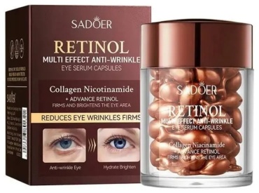 SADOER ампульная сыворотка Retinol Multi-Effect Anti-Wrinkle Firming Capsules - Капсулы с ретинолом для лица 45 г