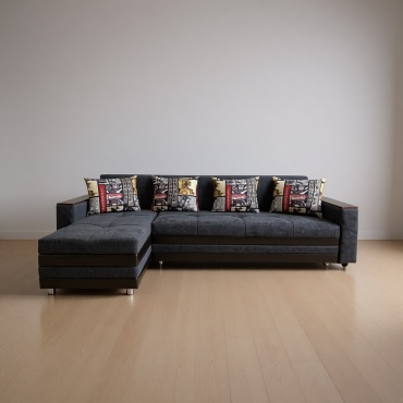Угловой диван Nurjol 01 Home Bereke, 240х140 см, обивка ткань, серый