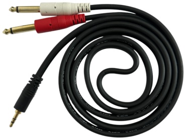 Кабель 3.5 mm jack - 6.3 mm jack 1.5 м
