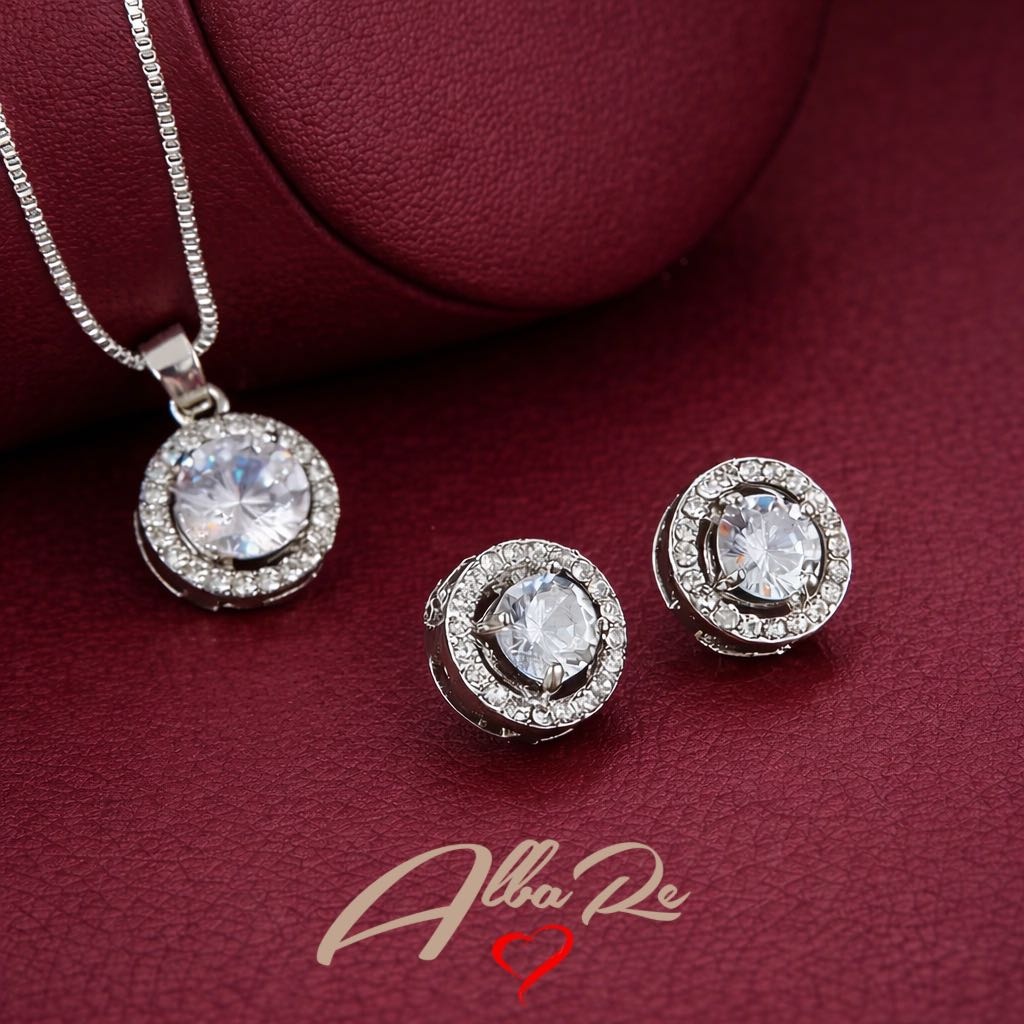 ALBARE Diamond2 вес 6 г серебро, сплав покрытый серебром 925, циркон