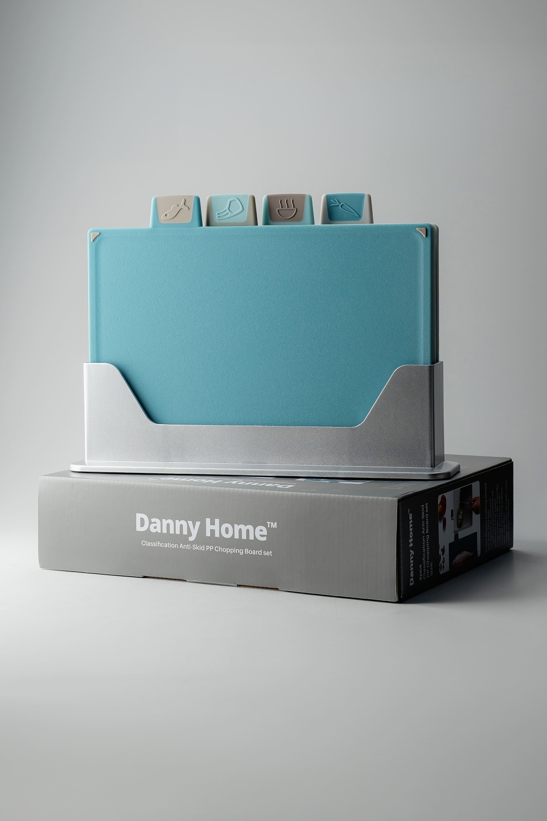 Danny Home набор разделочных досок DPHDH3154-BLUE 4 шт, пластик